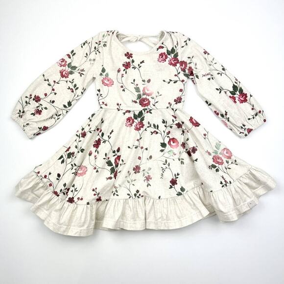 Omi Jo Winter Floral Dancer Twirl Dress - Picture 2 of 8